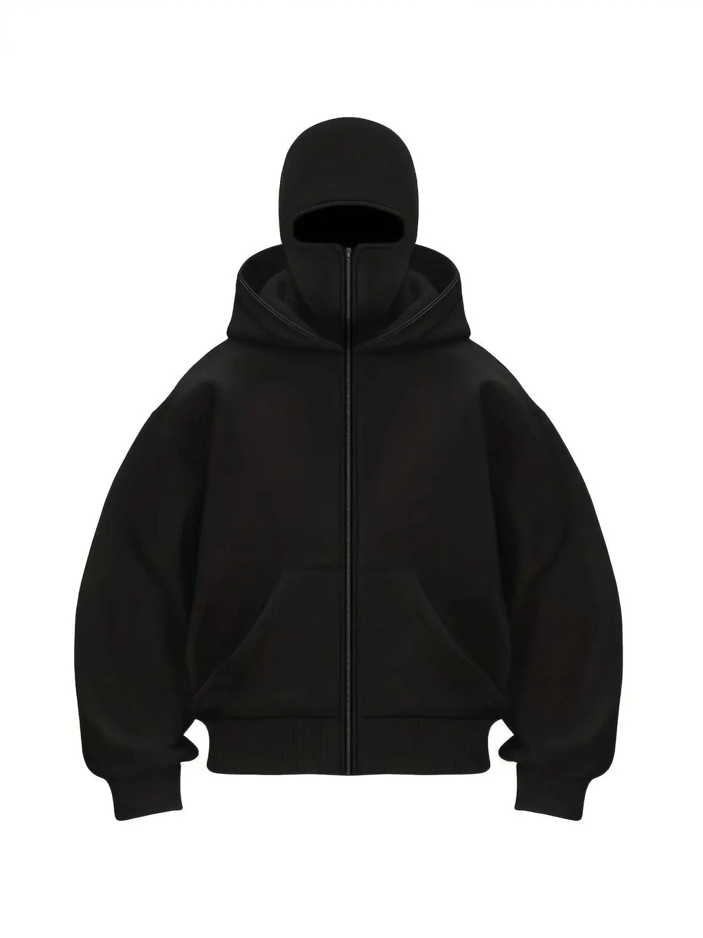 2025 Sudadera con capucha para hombre, sombrero de doble capa, sudadera con capucha con cremallera de moda, sudadera deportiva y fitness - SYN PERU