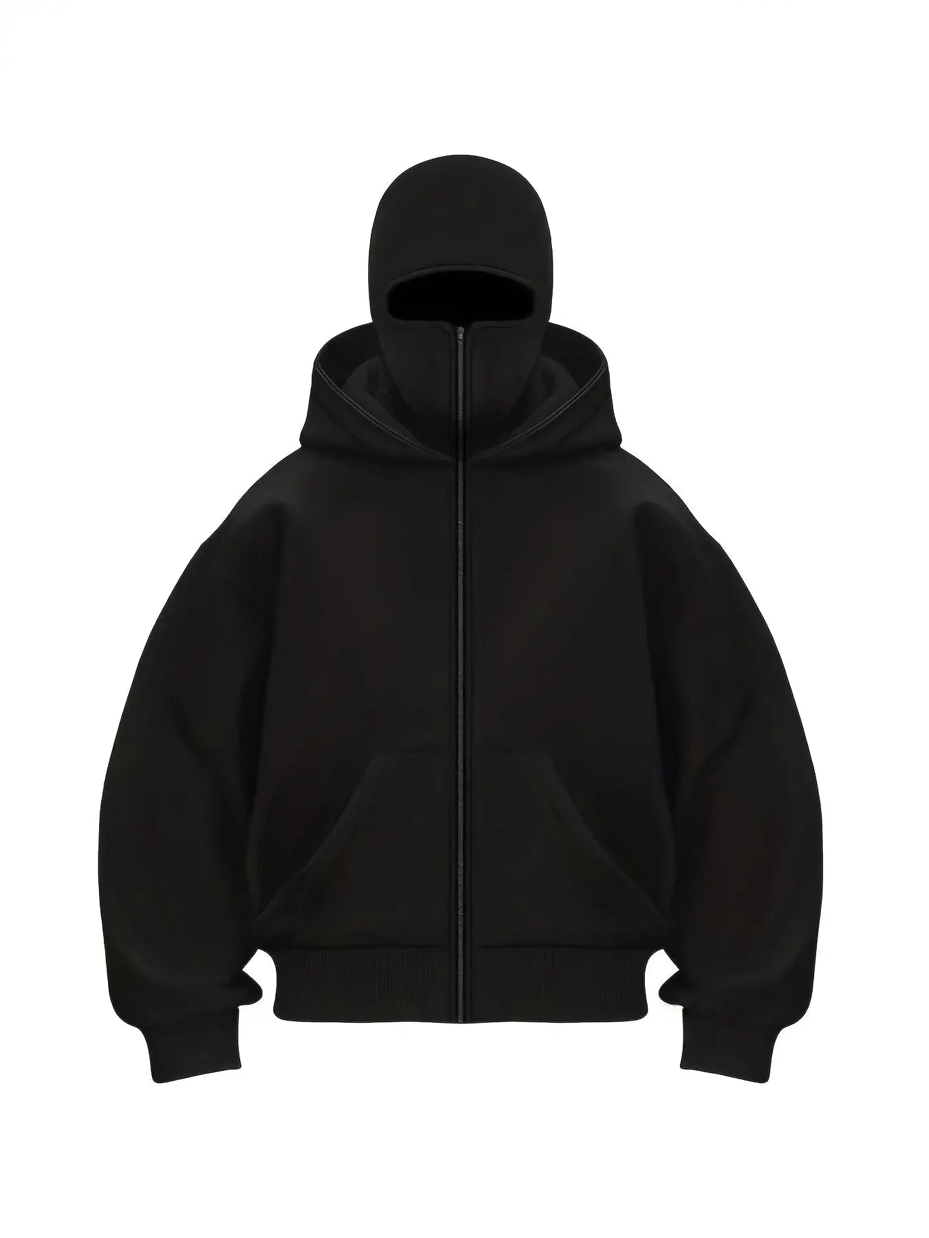 2025 Sudadera con capucha para hombre, sombrero de doble capa, sudadera con capucha con cremallera de moda, sudadera deportiva y fitness - SYN PERU