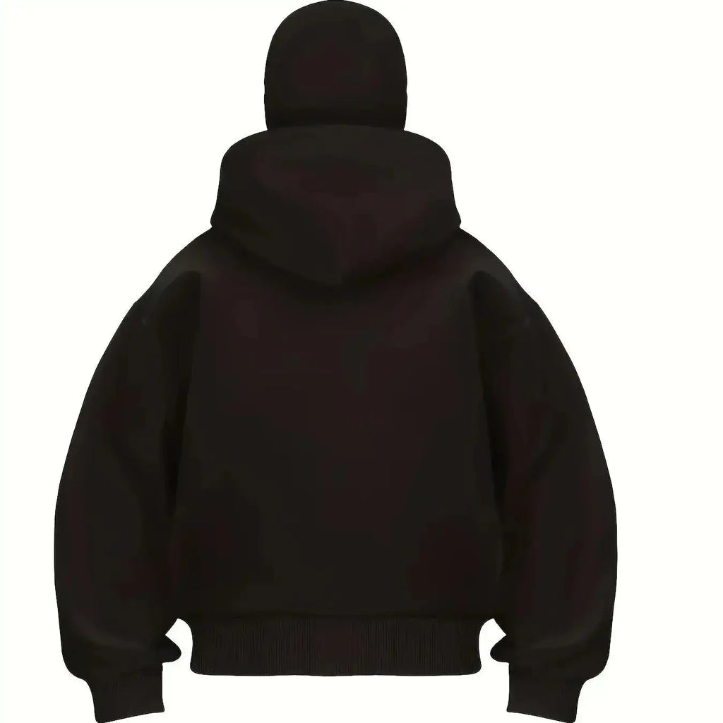 2025 Sudadera con capucha para hombre, sombrero de doble capa, sudadera con capucha con cremallera de moda, sudadera deportiva y fitness - SYN PERU