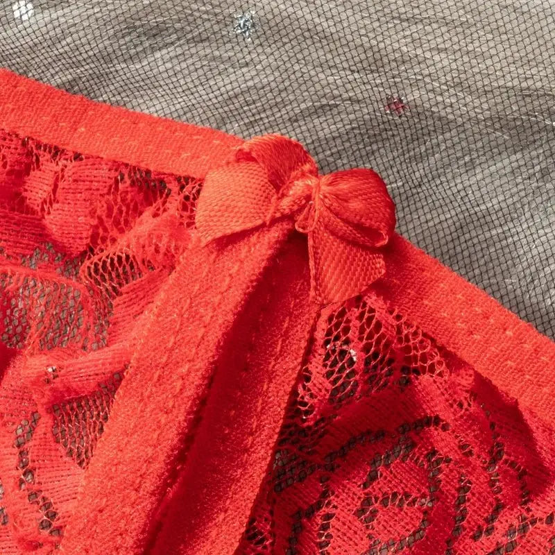 Disfraces de Babydoll para mujer, sujetador abierto caliente, entrepierna de encaje, ropa interior transparente Sexy, conjunto de lencería Sexy - SYN PERU