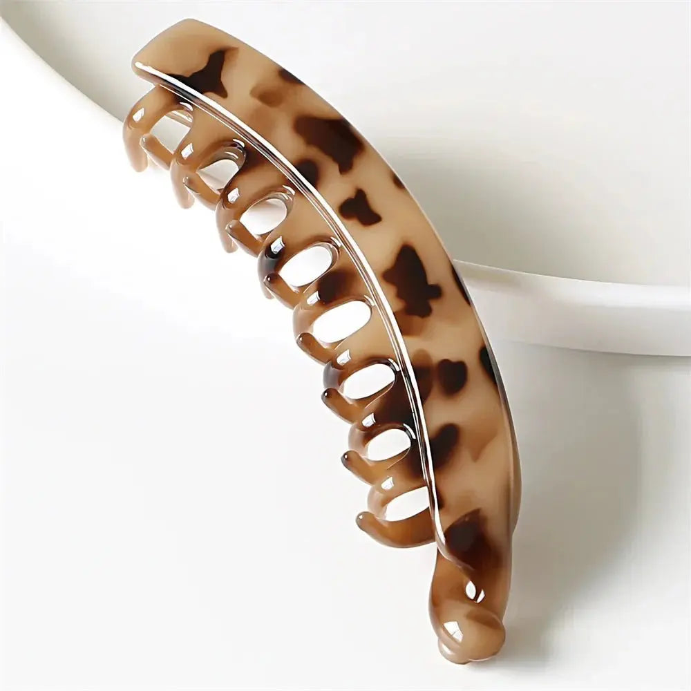 Frosted Solid Color Banana Hair Clips – Fashion Ponytail Barrettes & Hair Claws for Women - SYN PERU