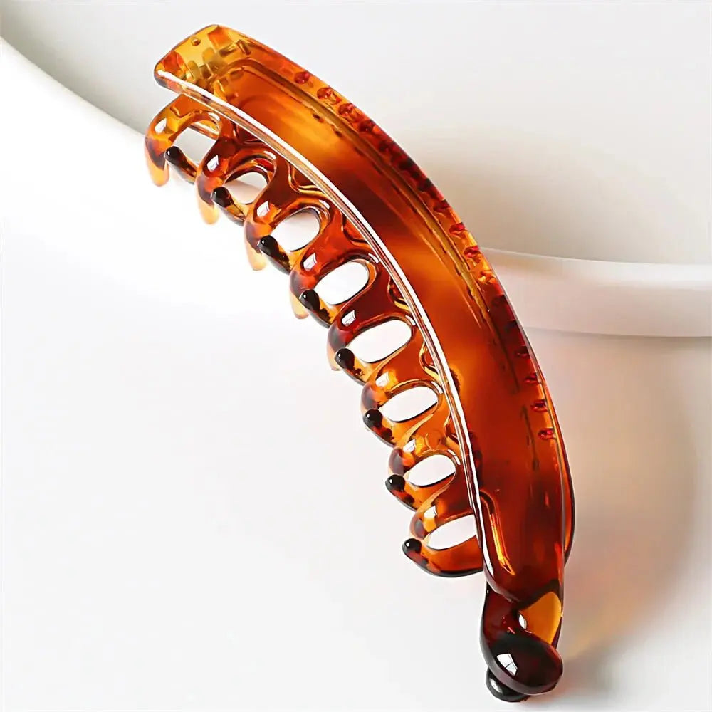 Frosted Solid Color Banana Hair Clips – Fashion Ponytail Barrettes & Hair Claws for Women - SYN PERU