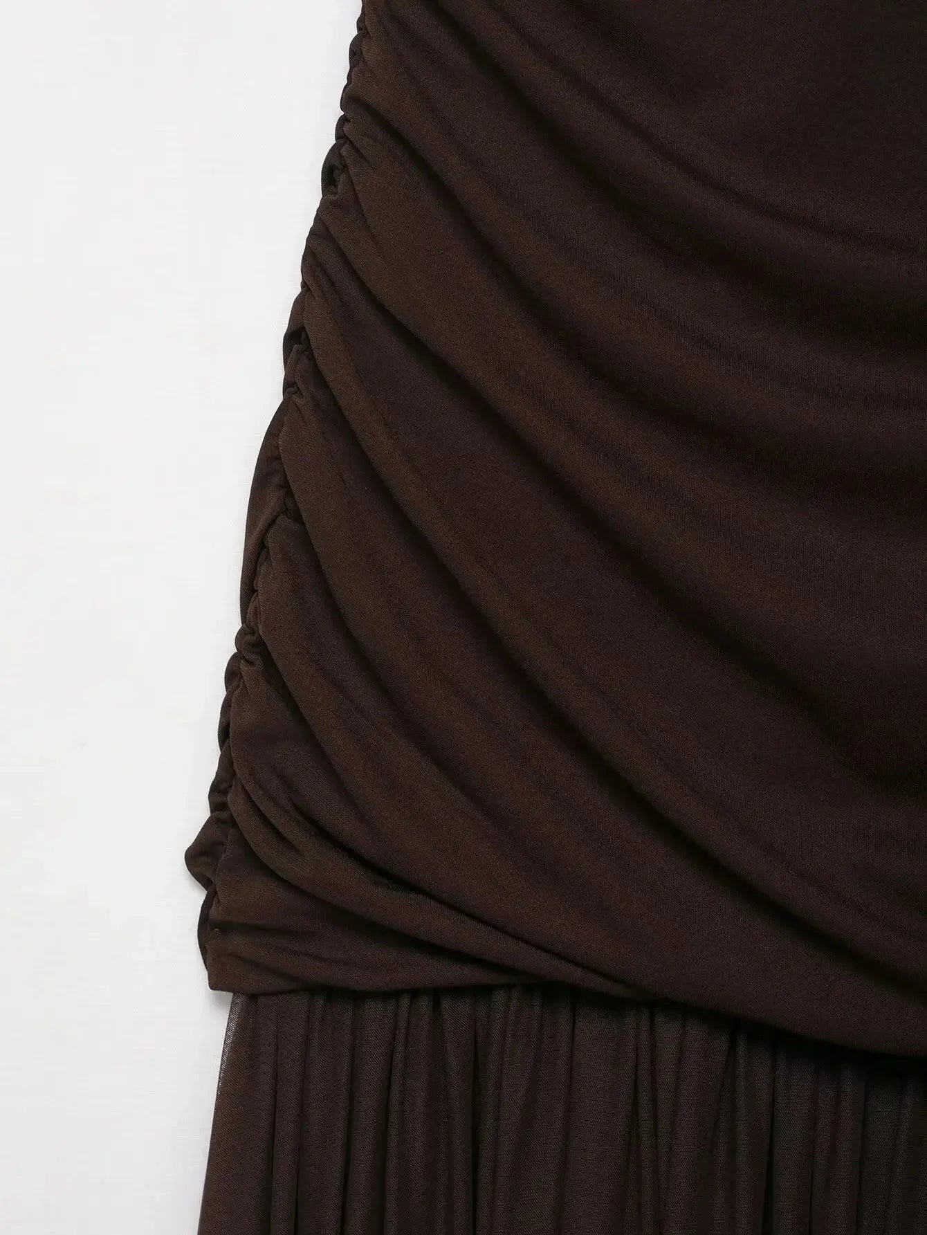 KONDALA 2025 Otoño Invierno vestidos elegantes para mujer invitados de boda señoras parche trabajo vestidos de tul vestidos casuales de negocios para mujer - SYN PERU
