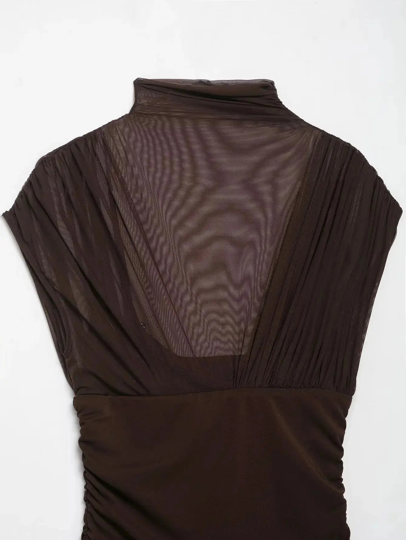 KONDALA 2025 Otoño Invierno vestidos elegantes para mujer invitados de boda señoras parche trabajo vestidos de tul vestidos casuales de negocios para mujer - SYN PERU