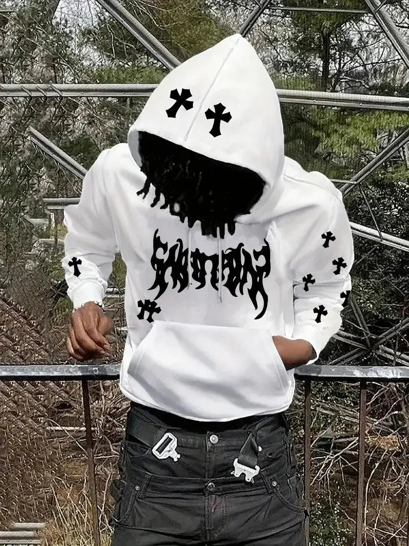 La nueva sudadera deportiva para hombre al aire libre informal y cómoda con estampado de cara sonriente en 3D para el otoño de 2025 - SYN PERU