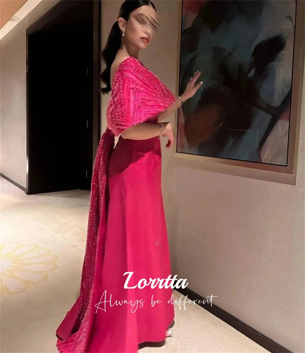 Lorrtta - vestido de fiesta de sirena con lentejuelas y hombros descubiertos, vestido de fiesta largo Formal para mujer, vestido de noche personalizado - SYN PERU