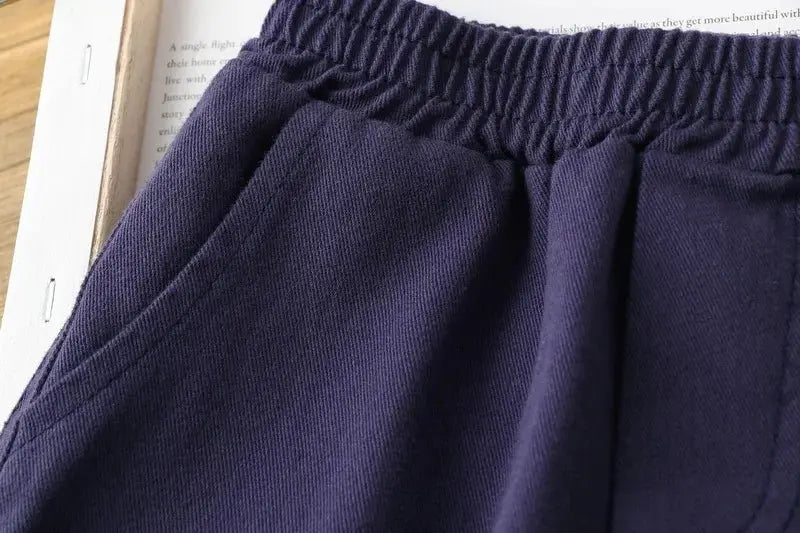 Pantalones Cargo lisos de otoño para niño, pantalón de chándal de 1 a 6 años, ropa informal para niño Yong, pantalones tácticos para niño, pantalones deportivos para correr de primavera para niña - SYN PERU