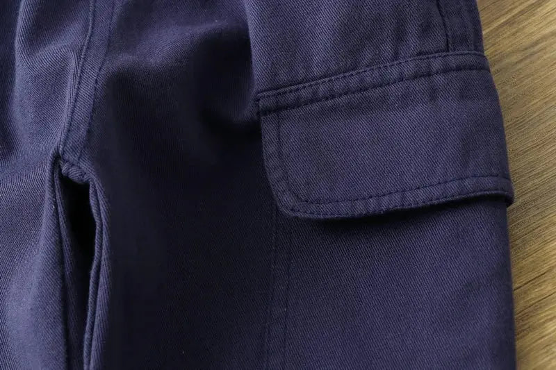 Pantalones Cargo lisos de otoño para niño, pantalón de chándal de 1 a 6 años, ropa informal para niño Yong, pantalones tácticos para niño, pantalones deportivos para correr de primavera para niña - SYN PERU