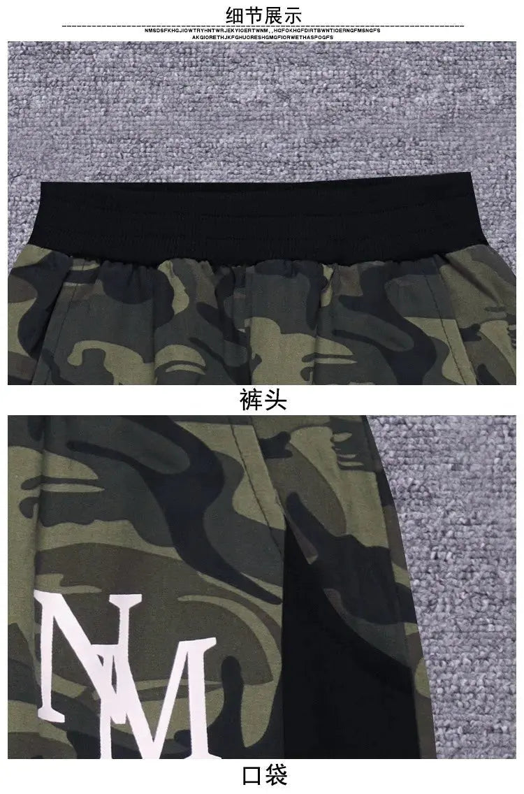 Pantalones de camuflaje para niños otoño 2025, nueva tendencia, pantalones deportivos para niños grandes, pantalones Cargo sueltos informales para niños de 4, 8, 9, 12 años, ropa para niños - SYN PERU