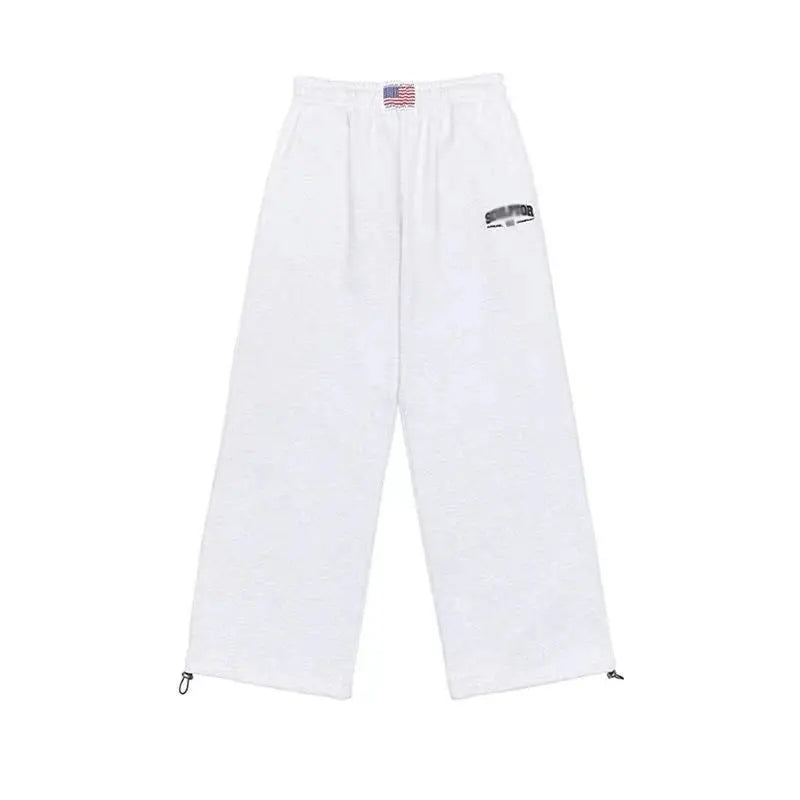 Pantalones de chándal para mujer 2024 Y2k, pantalones deportivos holgados de Hip Hop Vintage, pantalones para correr de gran tamaño, pantalones deportivos de pierna ancha informales de cintura alta, pantalones sueltos - SYN PERU