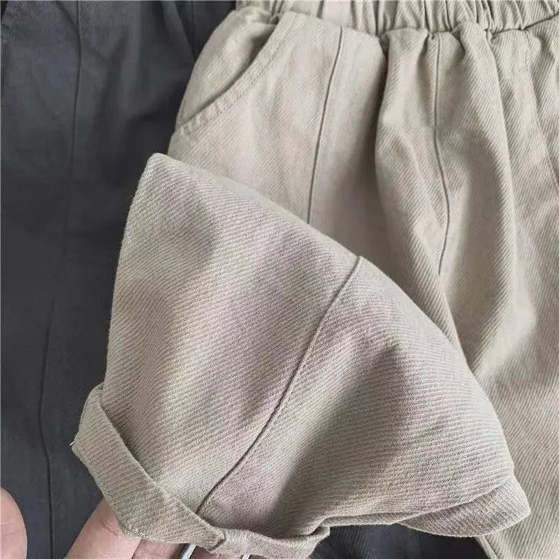 Pantalones informales holgados para bebé, petos Retro con bolsillo, ropa de algodón para niño y niña, 2024 - SYN PERU