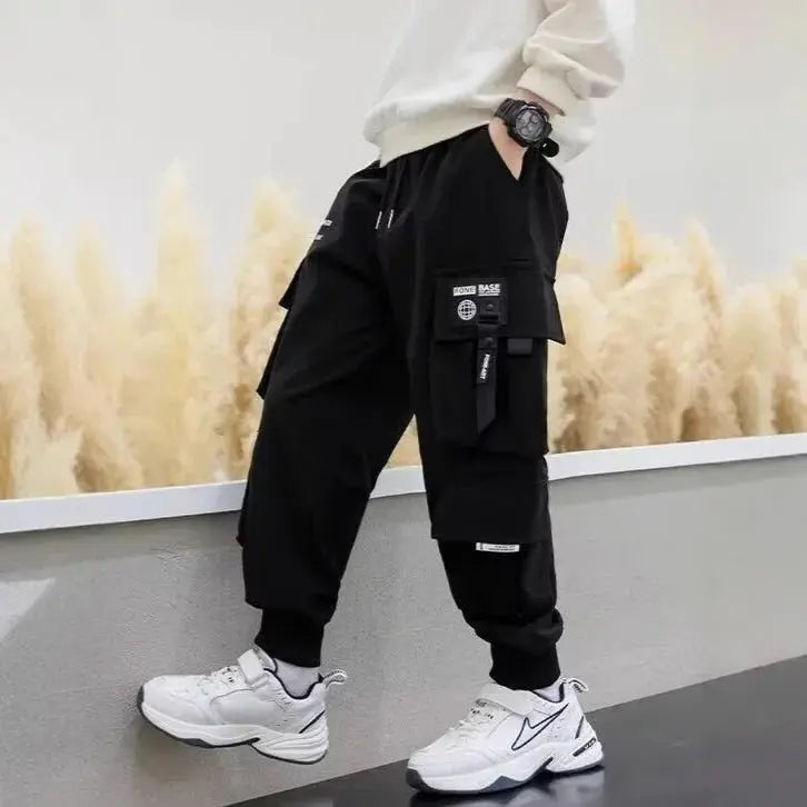 Pantalones informales para niños, ropa para niños, pantalones Cargo a la moda, pantalones suaves para temporada primavera y otoño, novedad de 2024