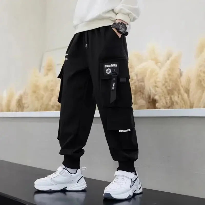 Pantalones informales para niños, ropa para niños, pantalones Cargo a la moda, pantalones suaves para temporada primavera y otoño, novedad de 2024 - SYN PERU