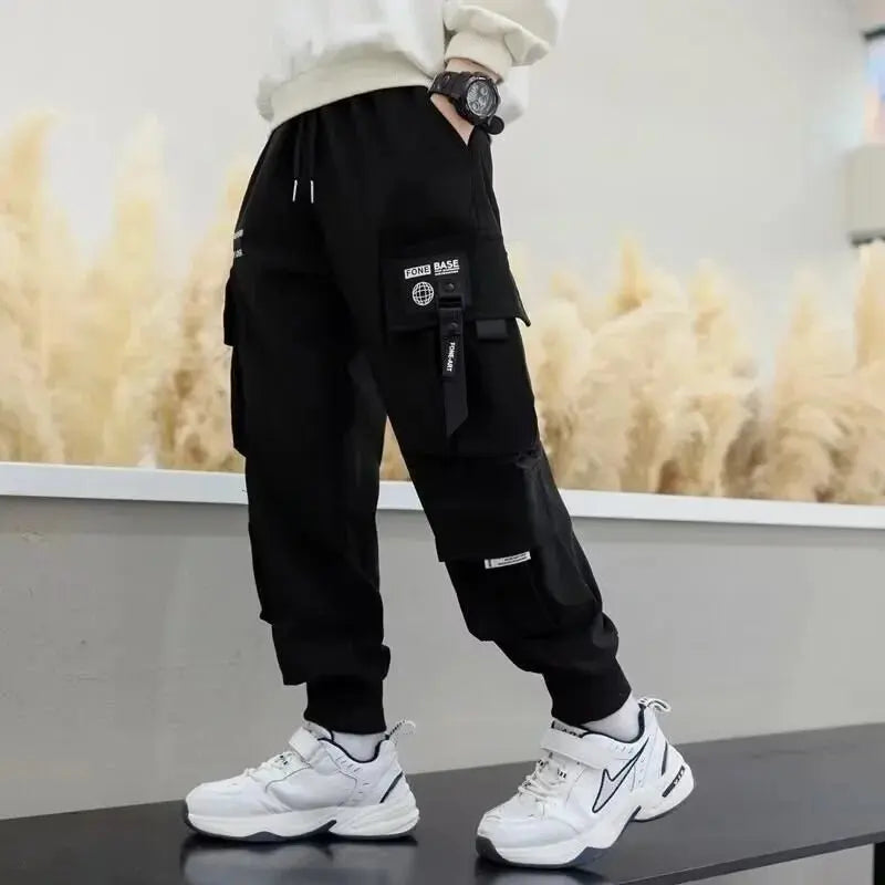 Pantalones informales para niños, ropa para niños, pantalones Cargo a la moda, pantalones suaves para temporada primavera y otoño, novedad de 2024 - SYN PERU