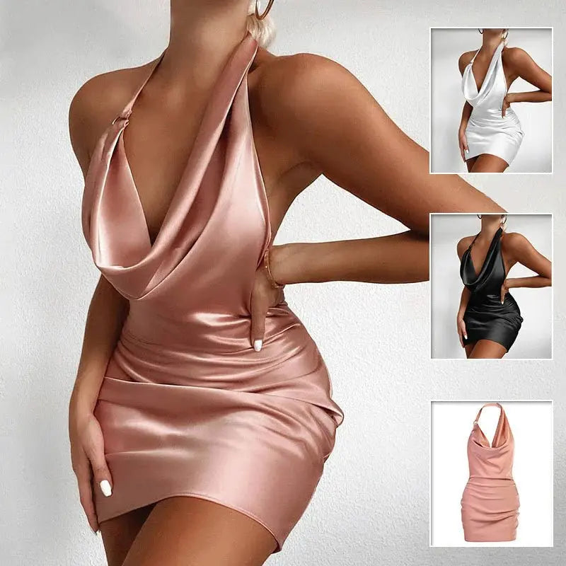 Sleeveless Backless Mini Dress - SYN PERU