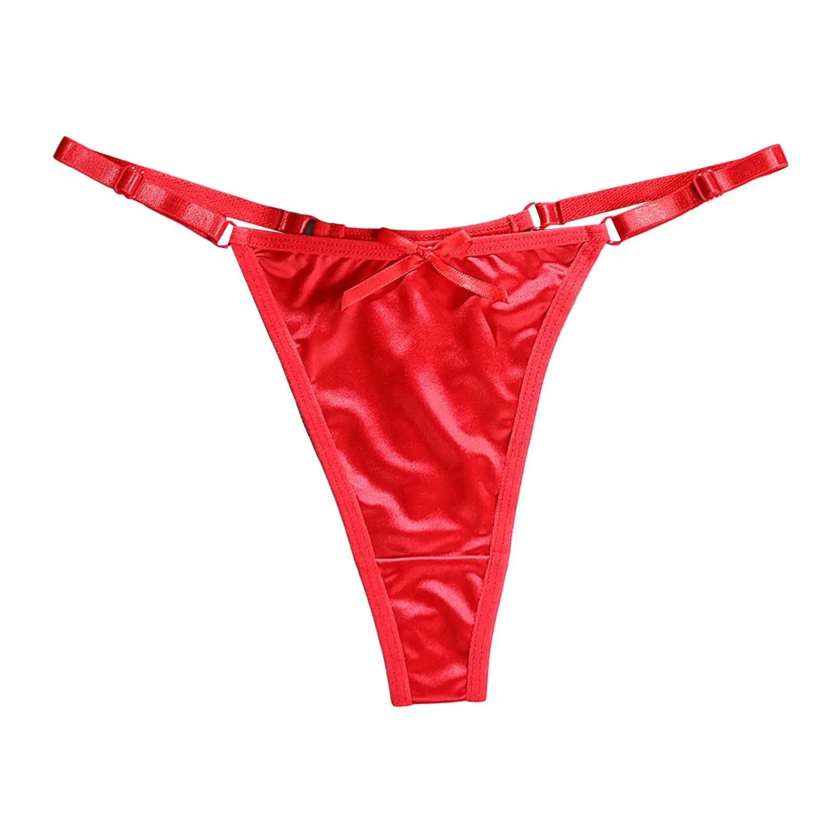 Tanga de cintura baja con espalda en T para mujer, ropa interior Sexy, Tanga sin costuras con correa fina ajustable, lencería erótica de puro deseo - SYN PERU