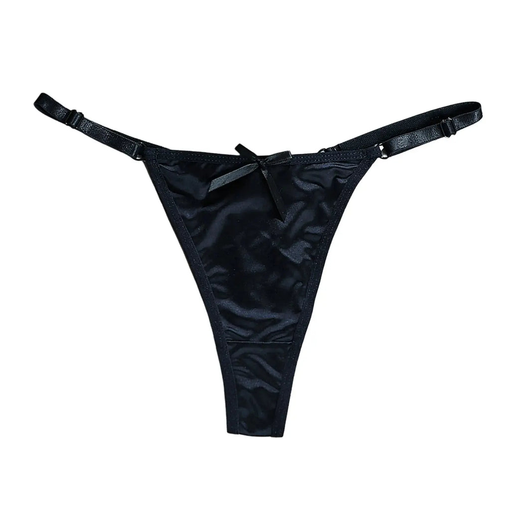 Tanga de cintura baja con espalda en T para mujer, ropa interior Sexy, Tanga sin costuras con correa fina ajustable, lencería erótica de puro deseo - SYN PERU