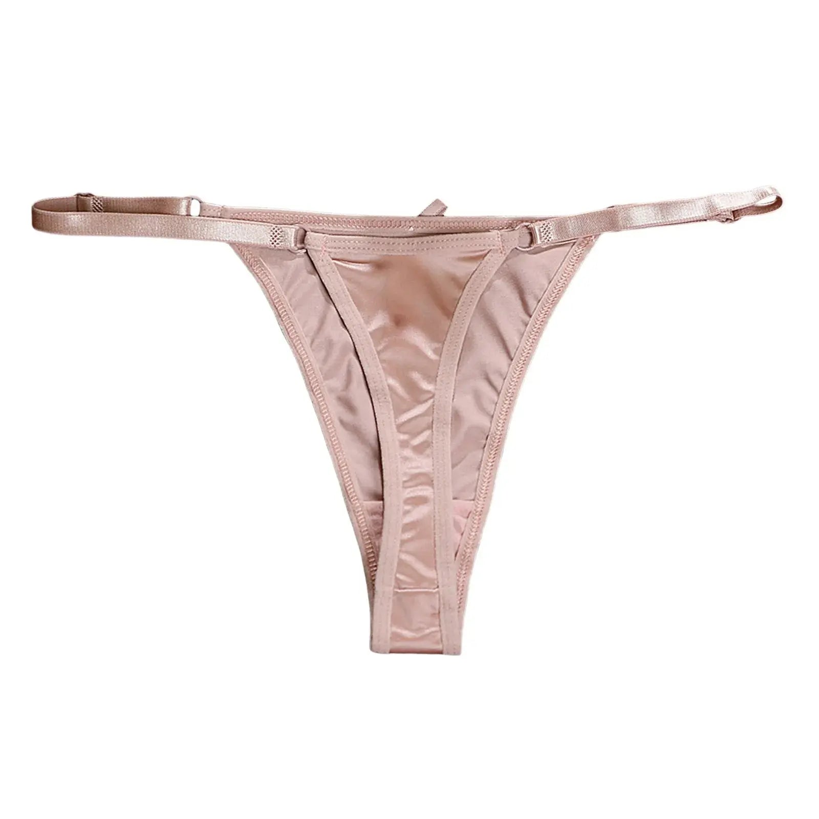 Tanga de cintura baja con espalda en T para mujer, ropa interior Sexy, Tanga sin costuras con correa fina ajustable, lencería erótica de puro deseo - SYN PERU
