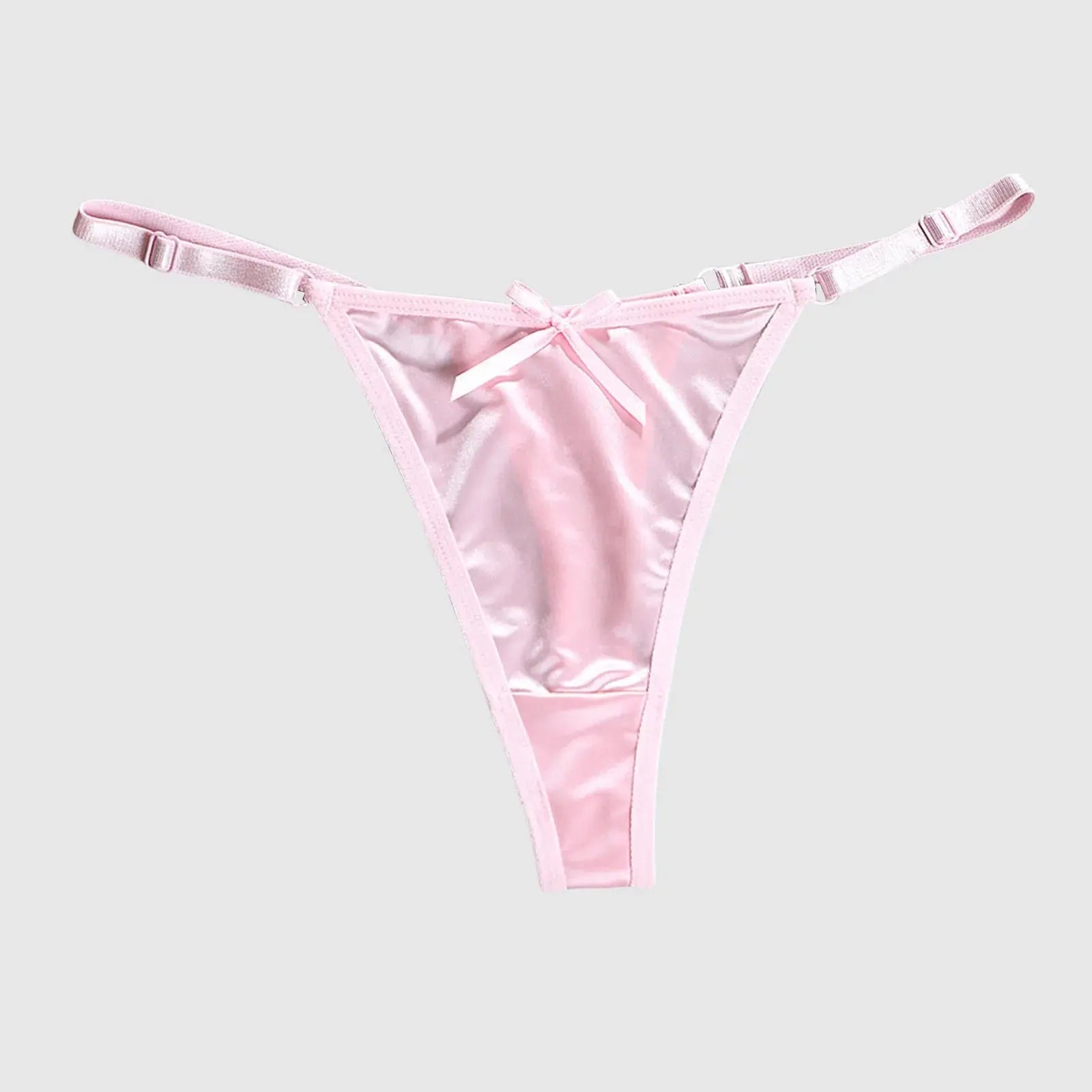 Tanga de cintura baja con espalda en T para mujer, ropa interior Sexy, Tanga sin costuras con correa fina ajustable, lencería erótica de puro deseo - SYN PERU