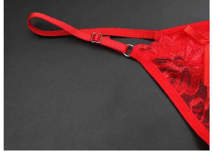 Tanga transparente de encaje de malla para mujer, ropa interior sin costuras, Tanga femenina, lencería íntima, Tanga - SYN PERU