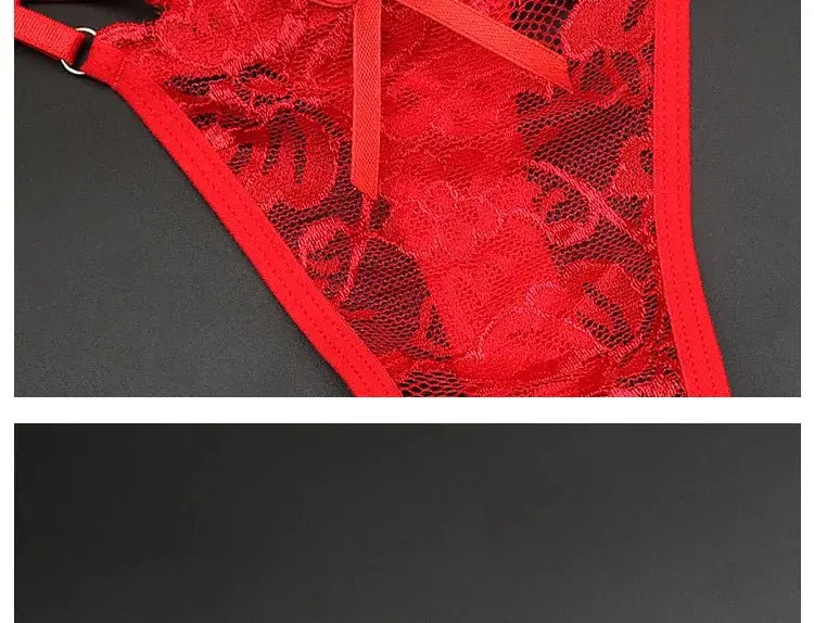 Tanga transparente de encaje de malla para mujer, ropa interior sin costuras, Tanga femenina, lencería íntima, Tanga - SYN PERU