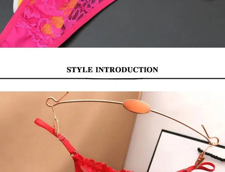 Tanga transparente de encaje de malla para mujer, ropa interior sin costuras, Tanga femenina, lencería íntima, Tanga - SYN PERU
