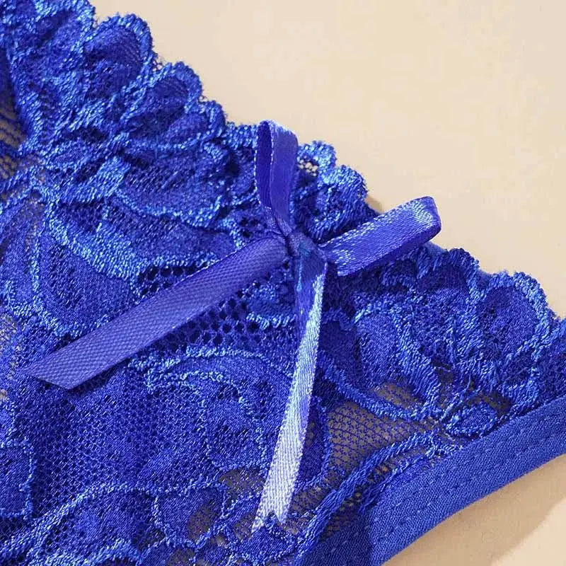 Tangas ajustables de encaje para mujer, ropa interior transpirable de tiro bajo, lencería Sexy - SYN PERU