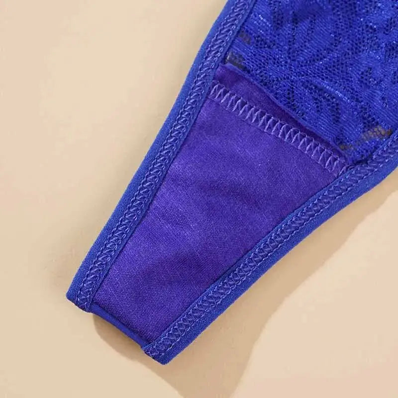 Tangas ajustables de encaje para mujer, ropa interior transpirable de tiro bajo, lencería Sexy - SYN PERU