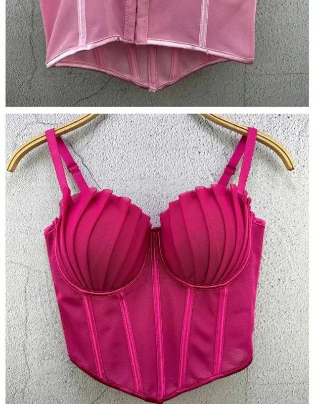 Top Y2k para mujer, ropa Sexy, camisetas, ropa de moda, corsé, ropa de calle, ropa interior para fiesta y Club, corpiño, lencería adelgazante - SYN PERU