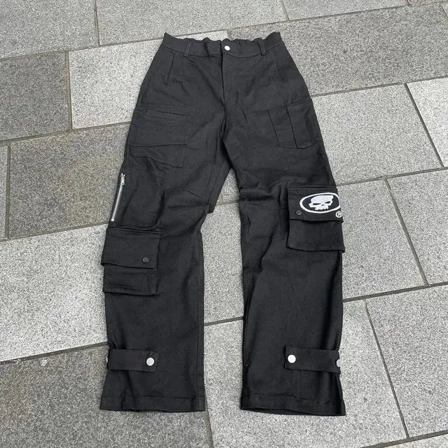 Vaqueros Y2K para hombre, pantalones vaqueros sueltos lavados con bordado de calavera retro de hip - hop, nuevos pantalones de pierna suelta informales de pierna recta, ropa de calle - SYN PERU